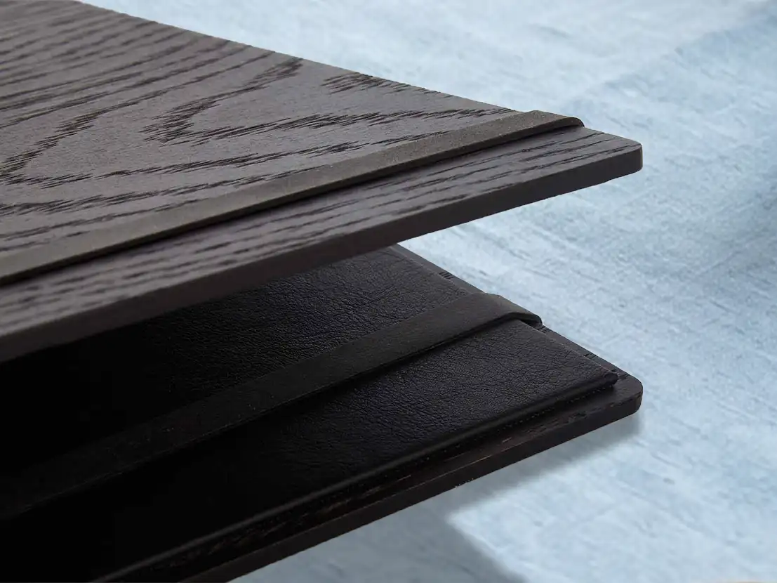 Speisekarten Bilder: Speisekarte Mooncard im Format 22 × 25 cm, Einband in Schwarz – Motiv 2